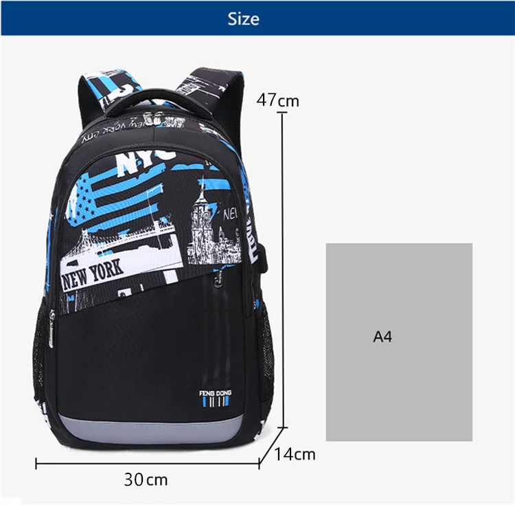 High school backpack for boy sling shoulder chest bag pack men s male usb charge college laptop