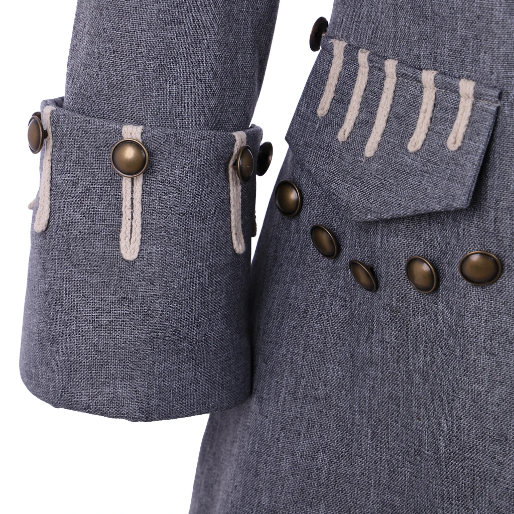 Мужская средневековая пиратская куртка для косплея, британский костюм для косплея для взрослых, 18-го века, французская викторианская готическая куртка в стиле ретро