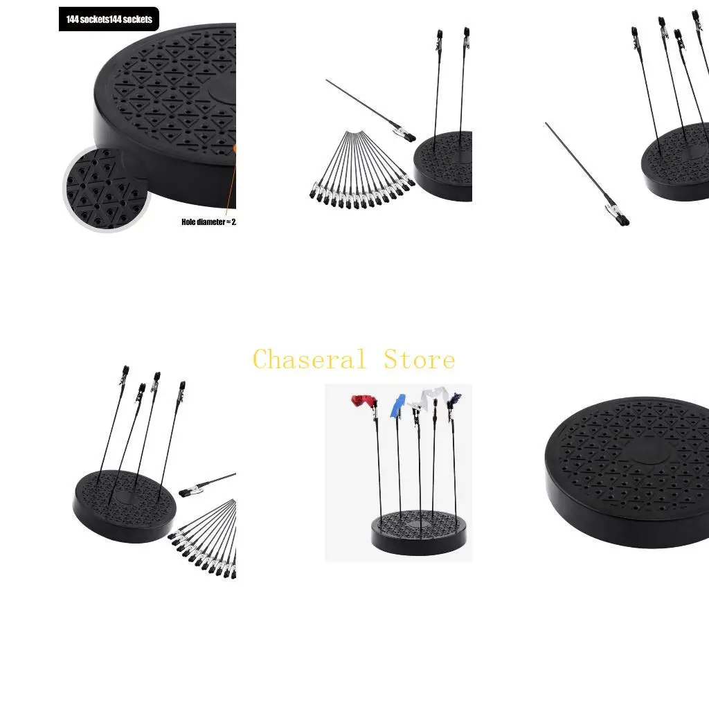 E7CE Miniature Painting Stand with Rotating Plastic Platform for Airbrush Painting, Detail Work, and Color TouchUps