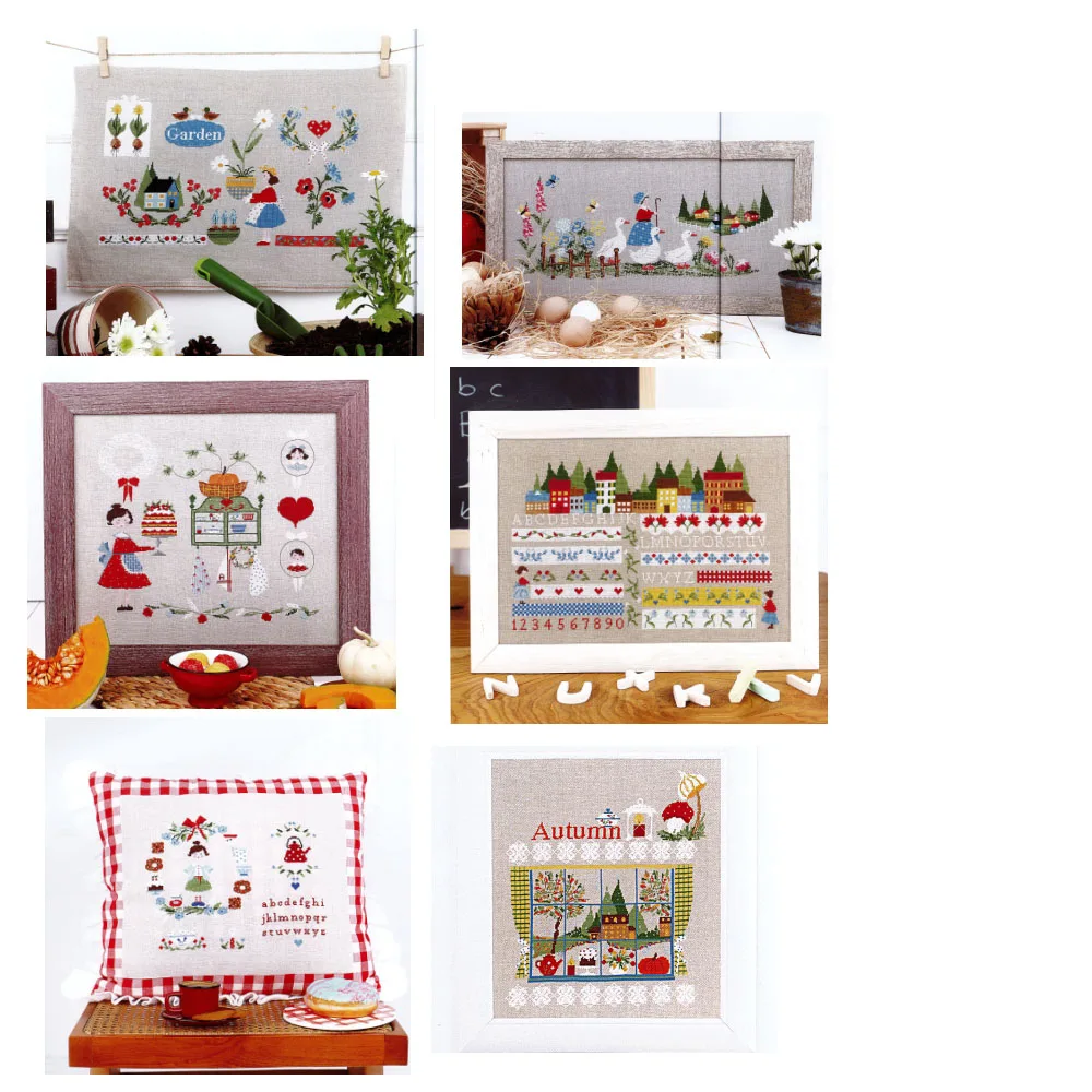 

Cross stitch Kit 14CT 18CT 25CT Cross Stitch DIY Embroidery Set DMC Threads Craft My home Family