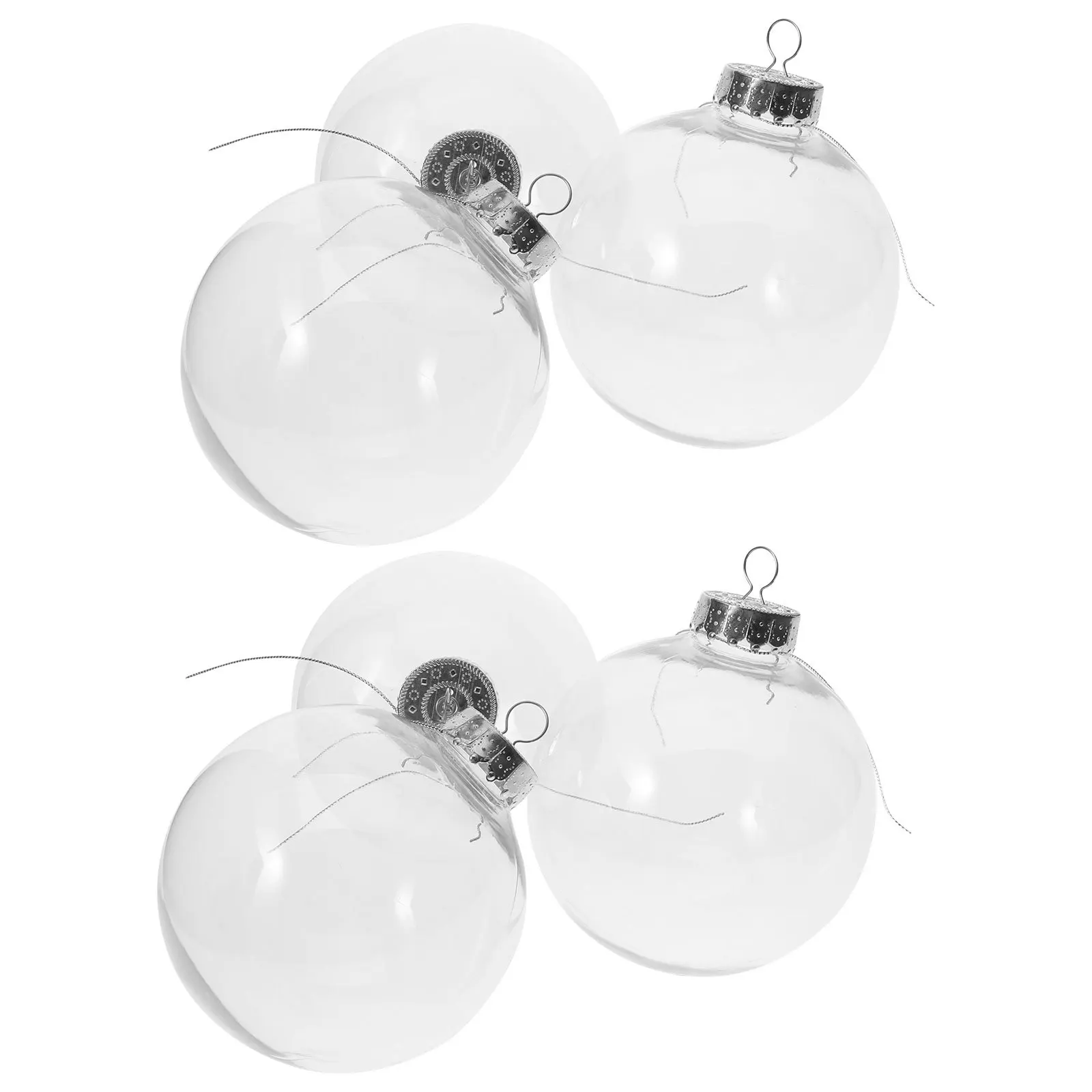 

10 Pcs White Ornaments Christmas Large Decor Decorations Red Baubles Hanging Ball