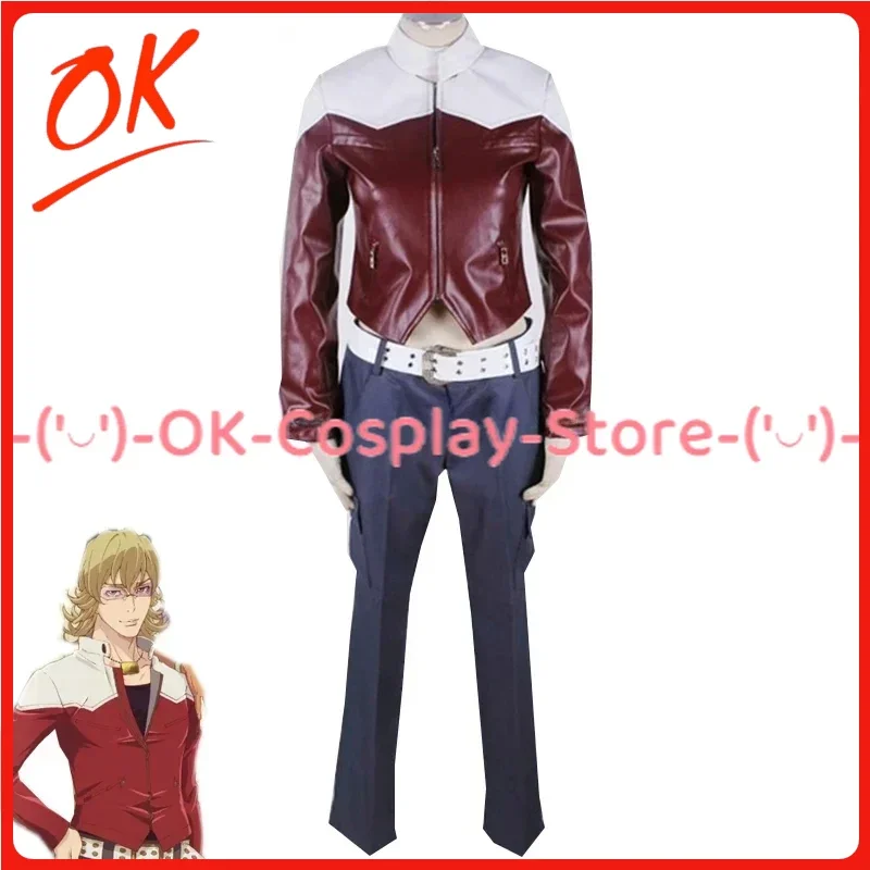 

TIGER & BUNNY Barnaby Brooks Jr Cosplay Costume Party Suit Coat Pants Belt Full Set Halloween Carnival Uniform Custom Made