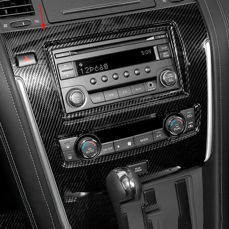 For 2017 and Later Nissan Patrol Y62 Carbon Fiber Textured Interior Trim High-end and Sophisticated Armada Interior Modification
