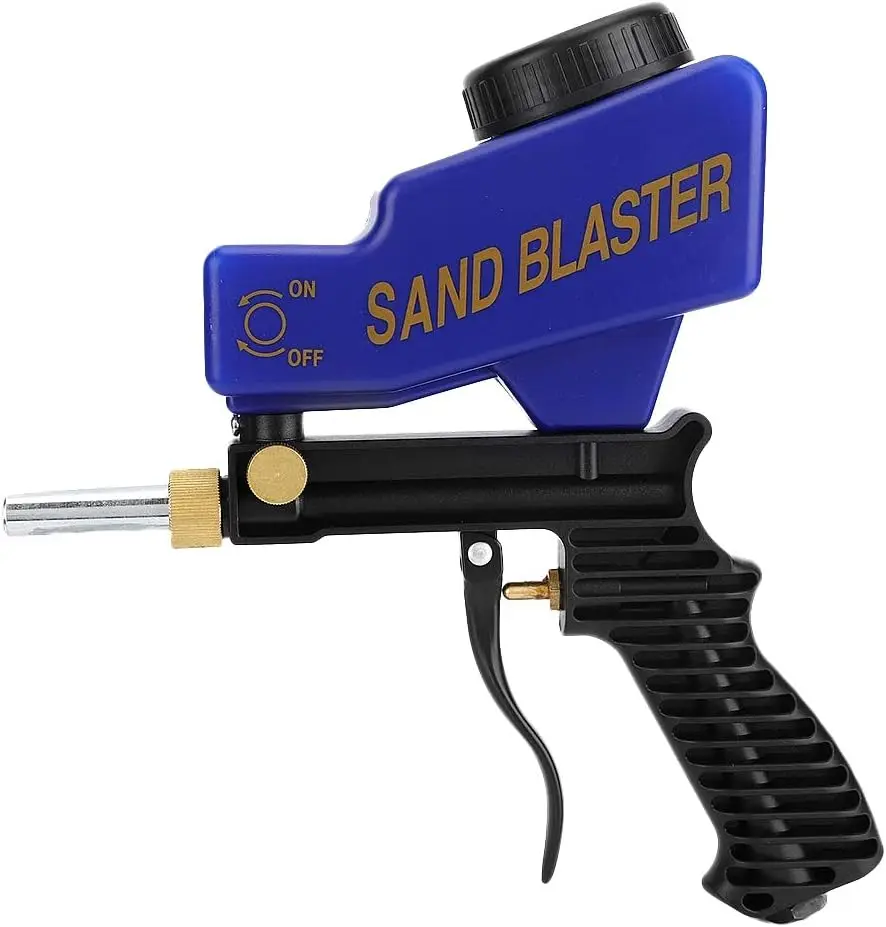 Anti-Rust Sandblaster Handheld,Pneumatic Sand Blasting Machine,Rust and Paint Remover,Handy Sand Blaster Gun Kit,Works  All Sand