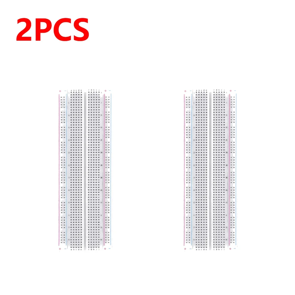 1-10 STKS Broodplank 830 Punt Soldeerloze PCB Broodplank MB-102 MB102 Test Ontwikkelen 200 aansluitingen DIY Wit/Transparant met verpakking