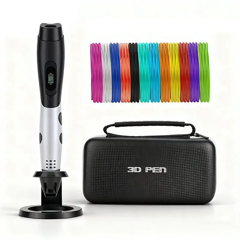 

3D-ручка ABVJ-3D для творчества, ручка для объемной росписи, детская ручка для печати, с PLA-филаментом, USB-выходом и красивым чехлом