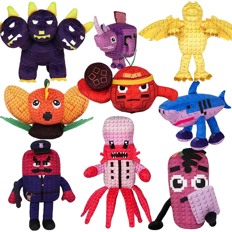 

New Plants Vs Brainrots Plush Dog Monster With Three Heads WL Stuffed Doll Cute Steal A Brainrot Doll Toy For Kid Gifts