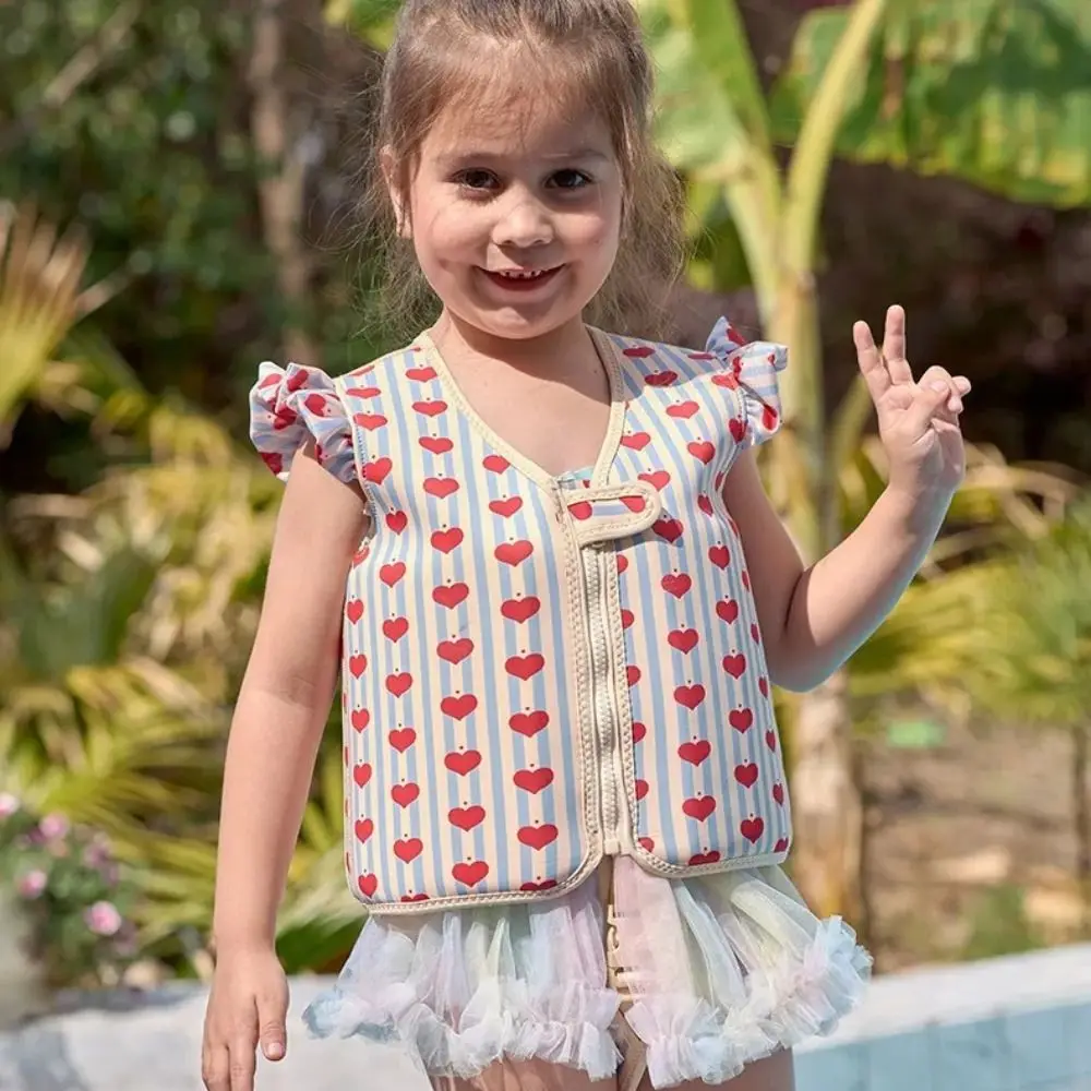 

Not Falling Off Child Buoyancy Vest Anti Rollover Adjustable Baby Swimming Jackets Stable Cartoon Inflation-Free Swimming Vest