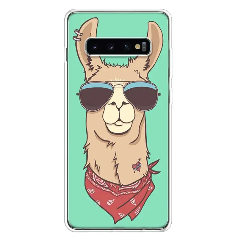 Lama Llama Alpacas Animal Donkey Phone Case For Samsung S21 S23 FE S20 Plus Galaxy S24 S22 Ultra Capa S10 S10E S9 S8 S7 Edge Cov