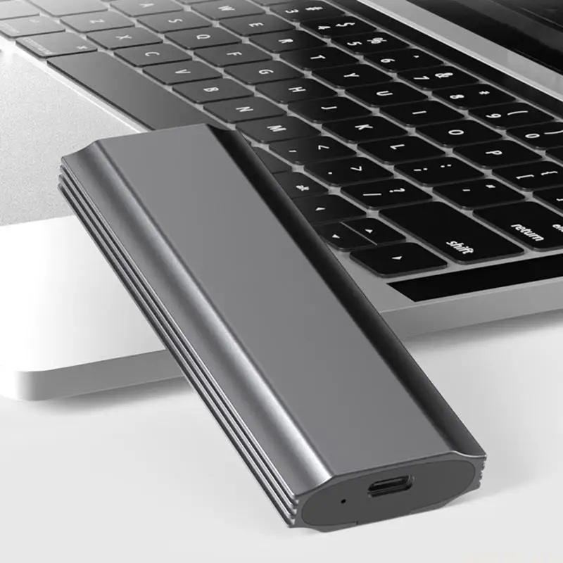 for M.2 Dual-Protocol SSD Enclosure Nvme Aluminum Alloy Frame Tool-free
