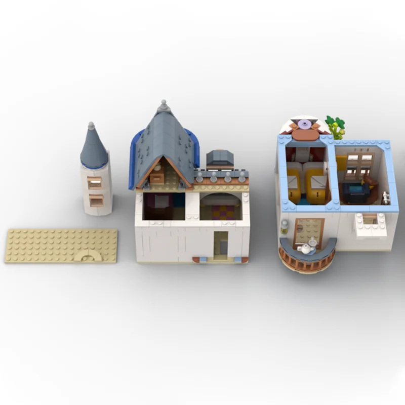 1454 pezzi Moc Castello creativo Building in famiglia Modello modulare Building Blocks Set Educazione Assemblaggio fai da te Mattoni Giocattoli Regalo per bambini