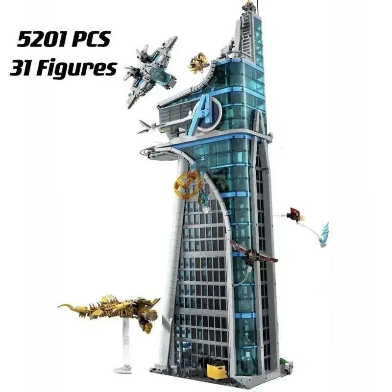 5201Pcs  Battle Tower Modular Model Building Block Assembly Brick Classic Tower Architecture Toys For Boy 76269 Gifts