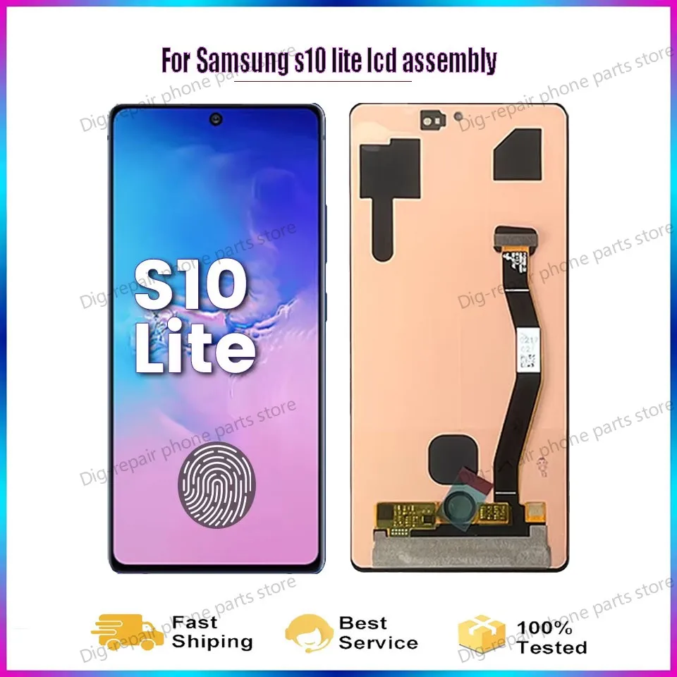 for-samsung-s10-lite-super-amoled-67-screen-for-samsung-galaxy-s10-lite-g770f-lcd-display-digital-touch-screen-with-frame