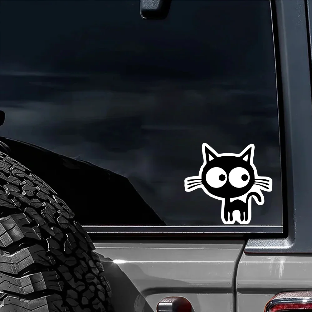 

Cute Kitty Cat Graphics Car Sticker Waterproof Self-adhesive Vinyl Decal Motorcycle Car Body DIY Decoration Sticker Accessories