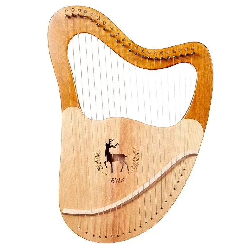 Lyre Set Music Harp Small 21 24 27 Strings Solid Wood Mahogany Portable Konghouqin Musical Instrument Lira Beginners Best Gift