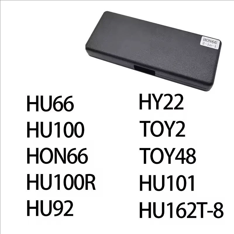 Original Lishi 2-in-1 HU66 HU100 HON66 HU100R HU92 HY22 TOY2 TOY48 HU101 HU162T-8 lishi Pick Tool Door opening tool Stainless
