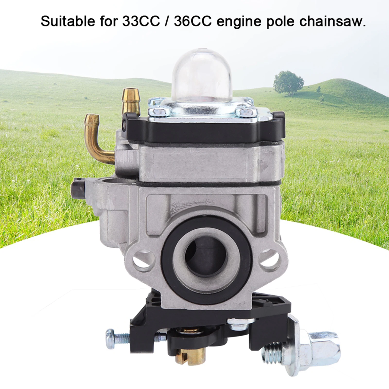 Carburetor 33cc 36cc Carburetor Carb for 33CC 36CC Engine Pole Chainsaw Hedge Trimmer Replacement Carburetor for Trimmer