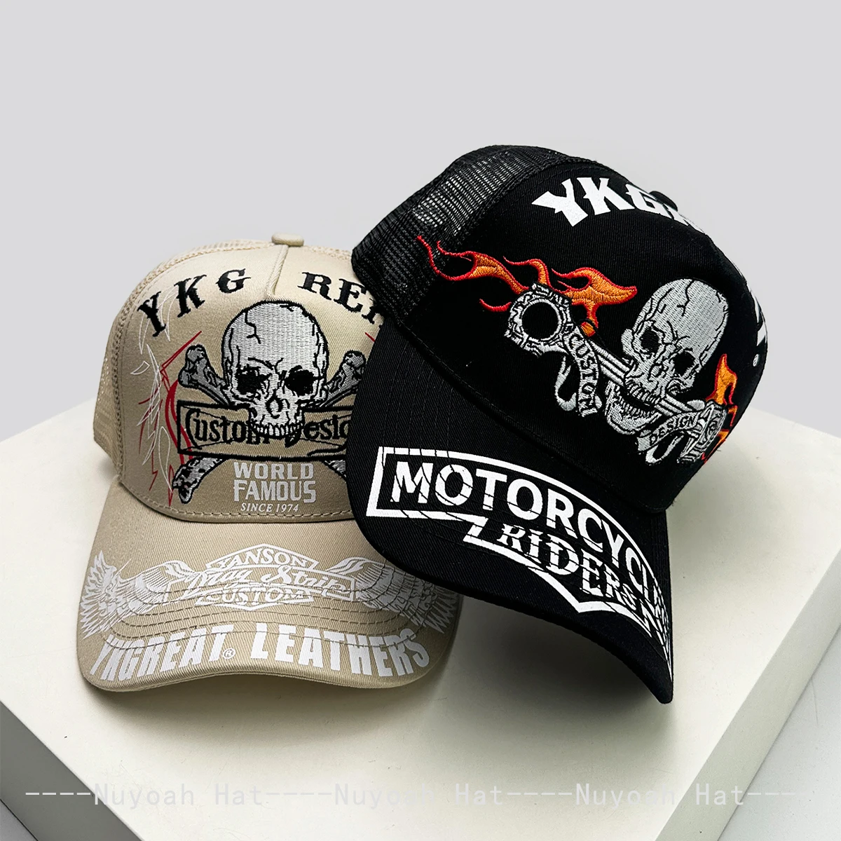 Skeleton Wings Letters Embroidery Baseball Hats Breathable Personal New Men Women Mesh Sunshade Hip Hop Trucker Caps Versatile