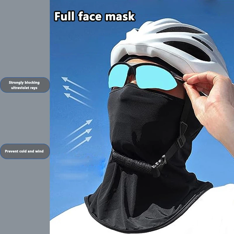 Balaclava Motorcycle Face Mask Moto Helmet Bandana Hood Ski Neck Full Face Mask Windproof Dustproof Face Shield Men's Biker Mask