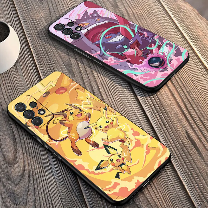 Case For Samsung Galaxy A52 A53 A12 A13 A32 A51 A54 A13 A14 A33 A21s A23 A31 A34 A22 A72 Phone Cover Pokémons Squirtles EEVEE