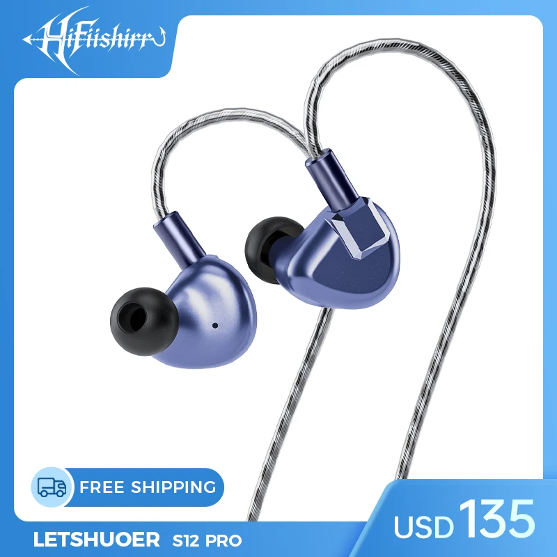 

Letshuoer S12 PRO in Ear Headphones 14.8mm Planar Magnetic Driver Wired HiFi Earphones