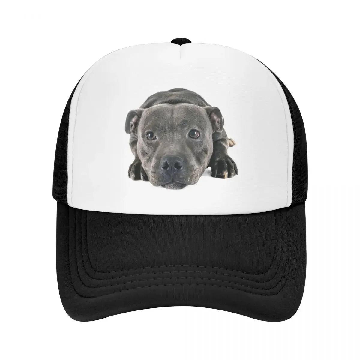 Custom Classic Staffordshire Bull Terrier Baseball Cap Men Women Adjustable Trucker Hat Sun Protection