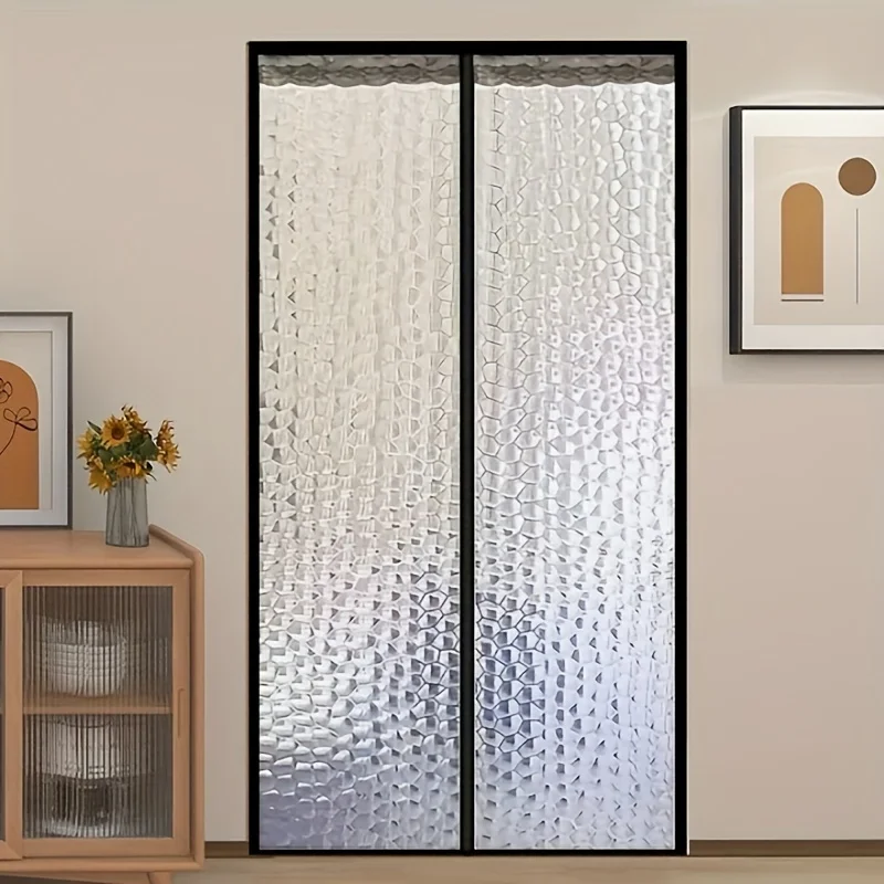 Contemporary Thermal Insulated Door Curtain - All-Season Fashion EVA Air-Conditioning Wind-Proof Partition for Various Room