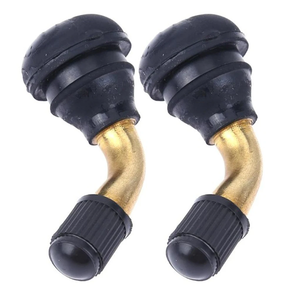 Snap-in Motorbike Right Angle Wheel Tire Stem Caps Brass Scooter Tyre Valves Motorcycles 90 Degree Tyre Valves Stem