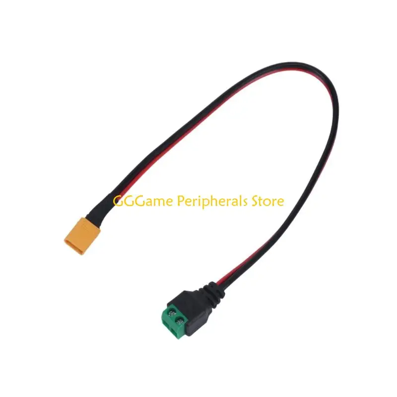 U55B FPV Flight Power Cable, XT30 to 2Pin Solderless 30Cm Cable for Model Aircraft