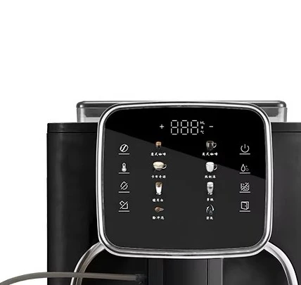 Commercial Fully Automatic Bean-to-Cup Coffee Machine, One Touch Operation for 6 Coffee Beverages with Cappuccino