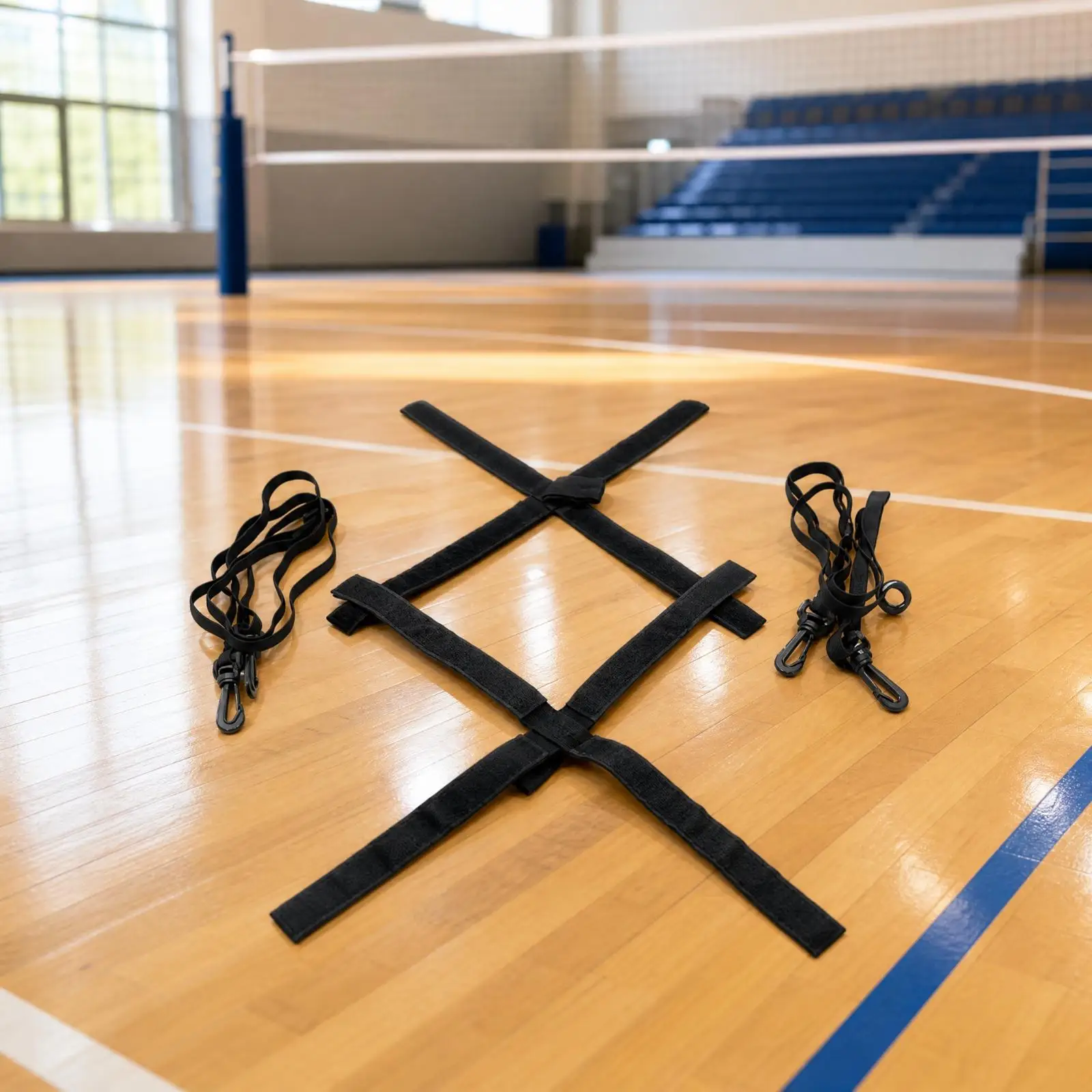 Adjustable Volleyball Training Cord for Jump Stakes and Ball Control Workouts
