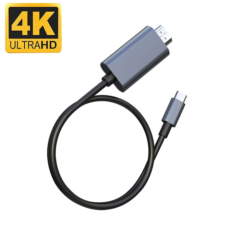 2M PVC USB TYPE-C to HDMI-Compatible HDMI 2.0 4K@60Hz/30@Hz Cable Phone Tablet PC Laptop to HDTV MONITOR Projector PHONE Huawei