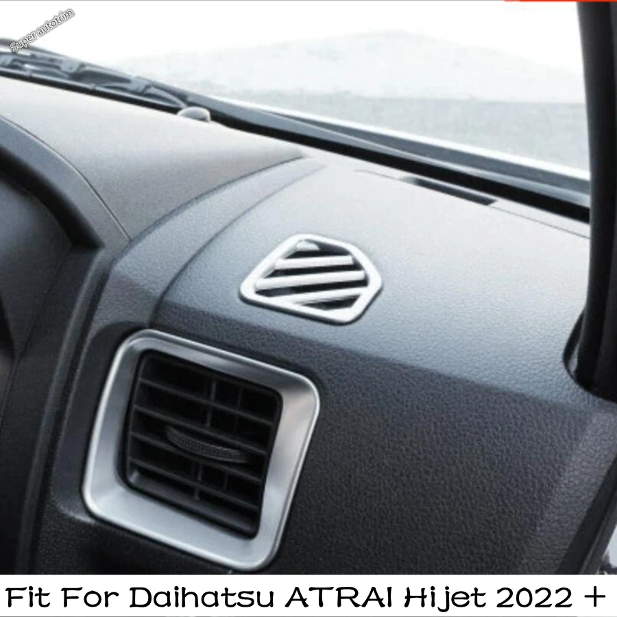 Matte Interior Kit For Daihatsu ATRAI Hijet 2022 - 2024 Center Side Air AC Vents Conditioner Molding Decorative Cover Trim ABS