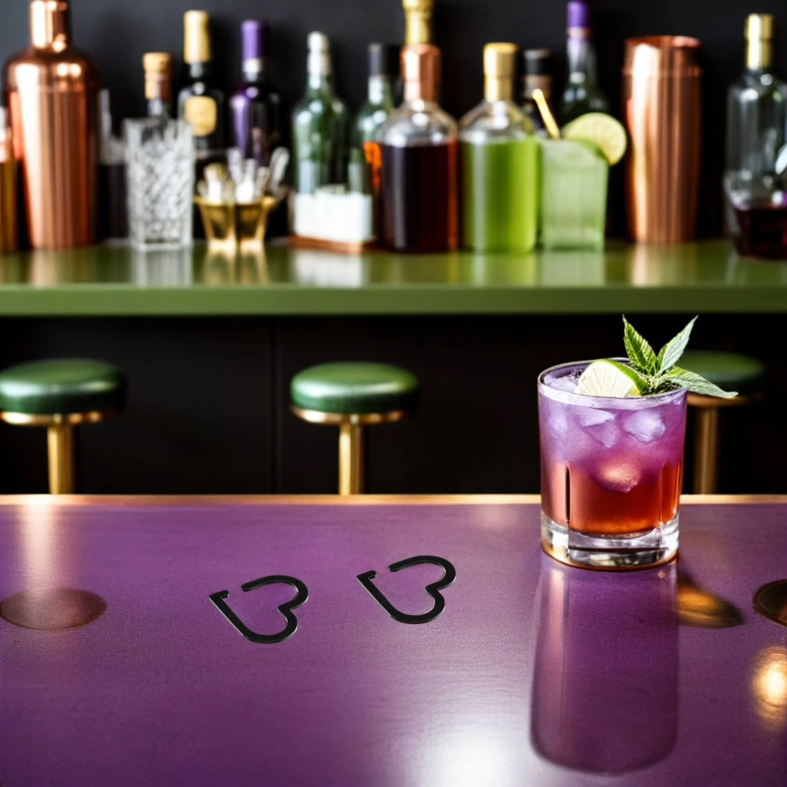 

20Pcs Acrylic Heart Drink Tags Romantic Touch Wine Glass Markers Easy Identification Party Wedding Bachelorette Events