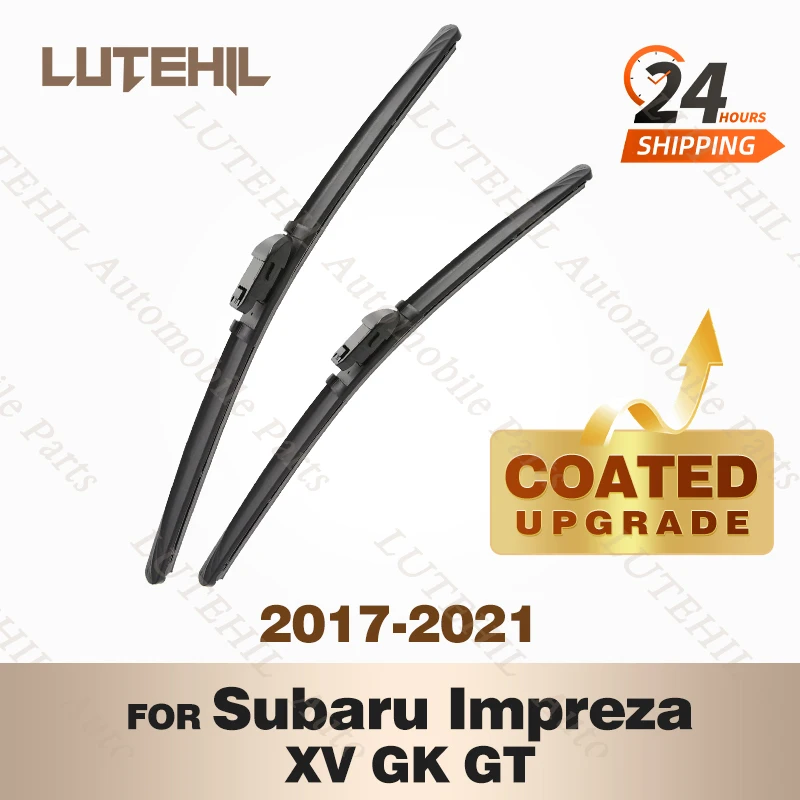 

LUTEHIL's Silicone Front Wiper Set For Subaru Impreza XV GK GT 2017 - 2021 2018 2019 2020 coated windshield wiper blade 26"+16"