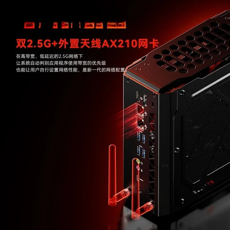 Unique 8G game small console desktop computer R7-7435HS + RX6600LE