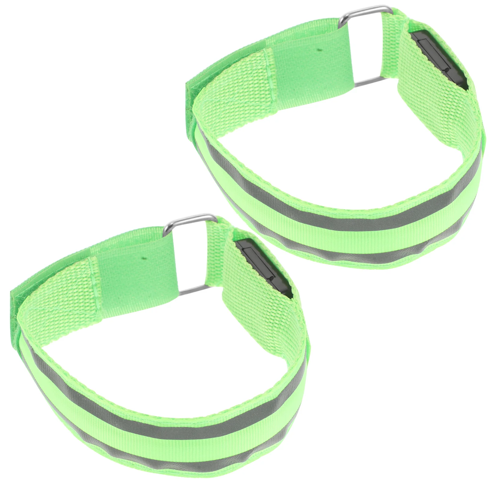 2 Pcs Running Bracelet Light Reflective Tape Armbands for Sports at Night Strap