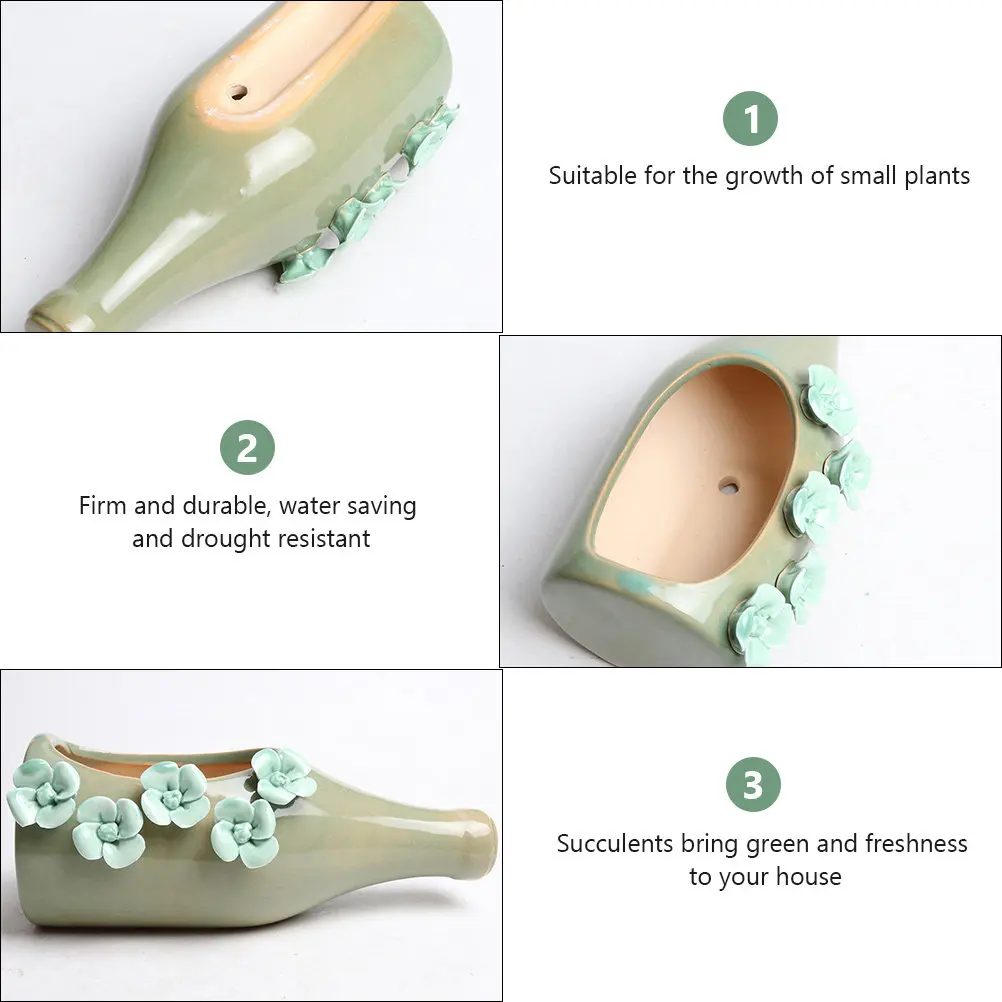 

Ceramic Succulent Flower Pot Stylish Creative Planter for Home Desktop Decoration Plant Holder Modern Flower Planter