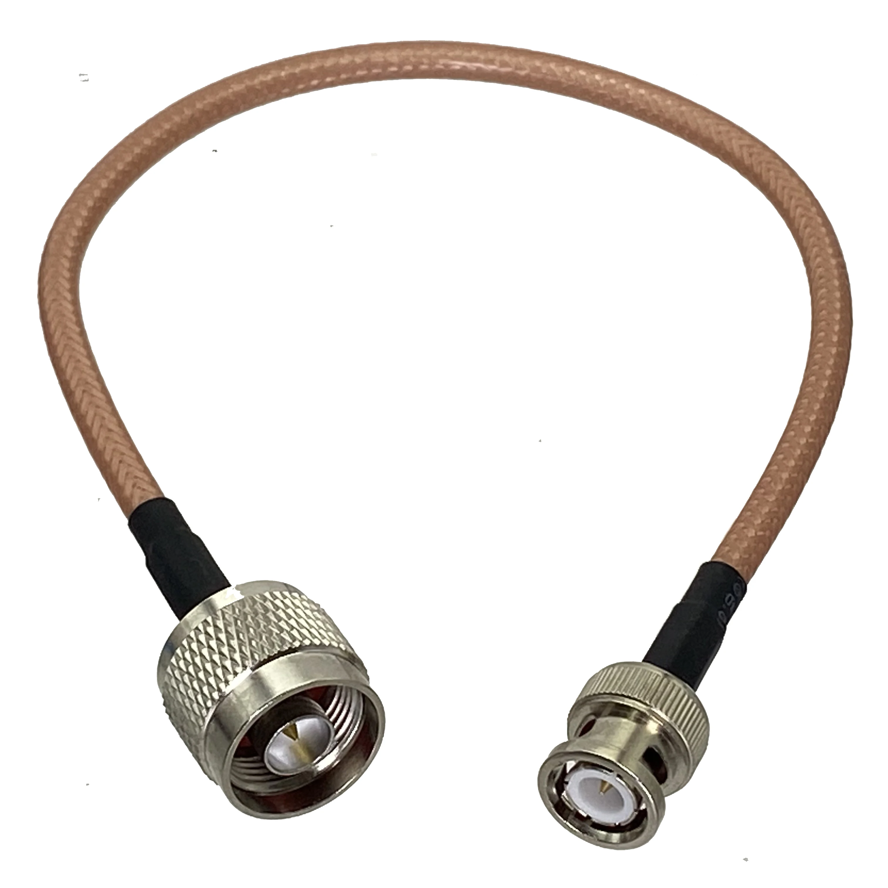 Enchufe macho RG142 N a macho BNC, conector Coaxial RF, Cable de puente Pigtail, nuevo, 6 pulgadas ~ 5M, 1 piezas