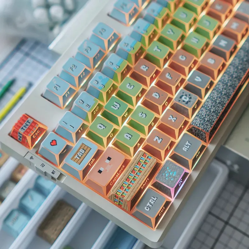 

Набор светопропускающих тематических кейкапов из PBT с сублимационной печатью, профиль Cherry, для механических клавиатур