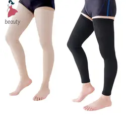 Open Toe Knee-High Medical Compression Stockings Varicose Veins Stocking Unisex Compression Brace Wrap Shaping 18-21mm