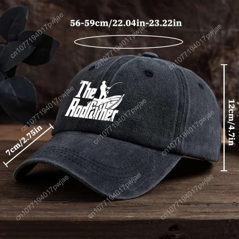 Topi Duckbill Bergaya Unisex dengan Cetakan Memancing yang Menarik - Topi Luar Ruangan yang Trendi dan Serbaguna