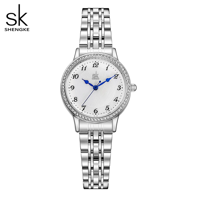 Shengke Women Watches Ladies Elegant Steel Women's Bracelet Watches Female Clock Quartz Wristwatch Relogio Feminino Montre Femme