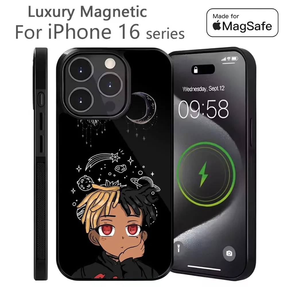 

Rapper X-XXXTentacionS Phone Case For iPhone 16,15,14,13,12,11,Plus,Pro,Max Mini Magsafe Magnetic Wireless Charging
