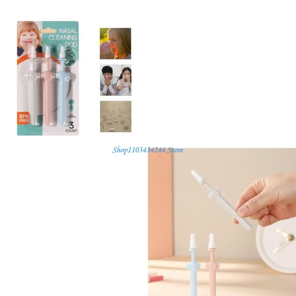 

Набор для чистки носа и ушей ребенка, мягкие силиконовые насадки, силиконовый аспиратор для носа, инструмент для бережного и за