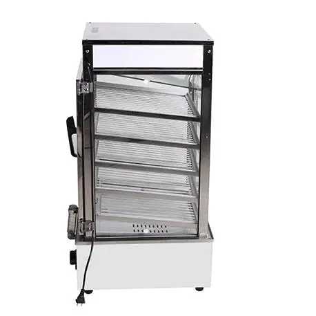 Máquina de vapor elétrica comercial para pão, vidro temperado ao redor, pão comercial, máquina de fazer pão a vapor