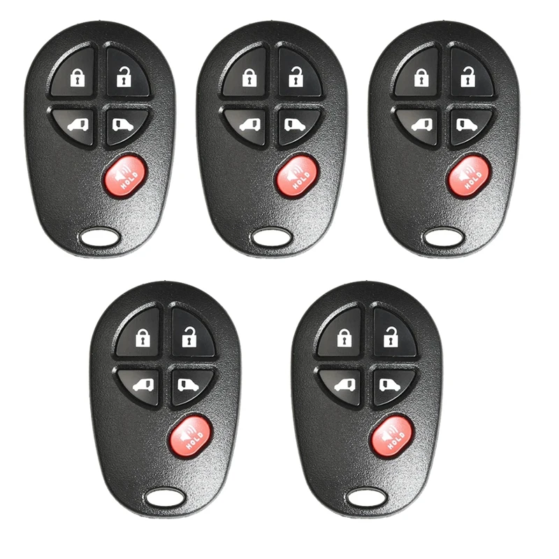 

Xhorse XKTO08EN Universal Wire Remote Key Fob 5 Button For Toyota Style For VVDI Key Tool 5Pcs/Lot