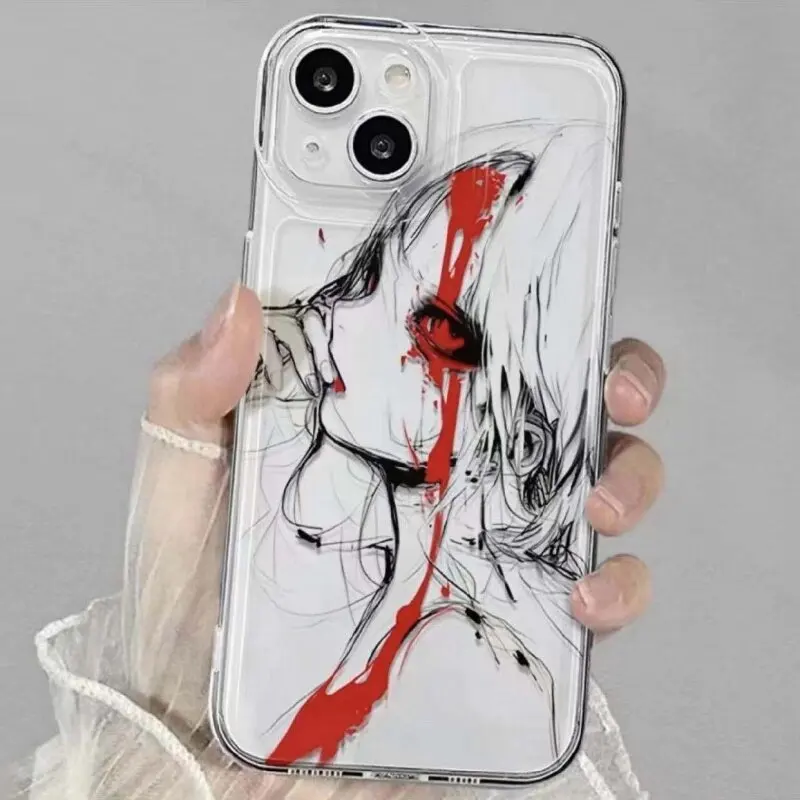 Punk Cool Angel Case for VIVO Y17S Y27 Y28 Y21 Y51 Y31 Y15S Y15A Y01 Y53S Y21S Y33S Y33T Y21T Y50 Y30 Y16 Y19 Y36 Y22S Y75 Y76