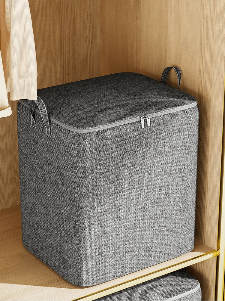 1PC  Clothing storage,  bagused for organizing bedrooms, closets, clothes, quilts, storage and storage with covers and handles