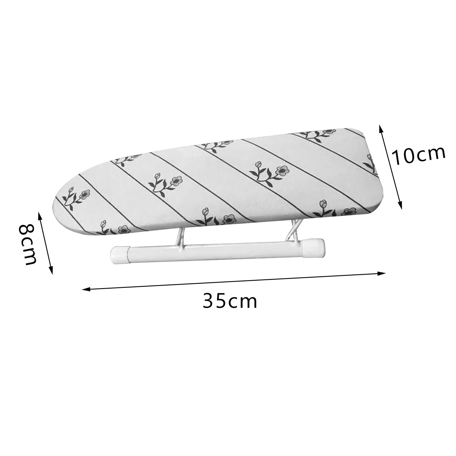 Small Ironing Board with Iron Board Cover Foldable Iron Board Sleeve Rack for Laundry Room Travel Dorm Apartment Cuffs